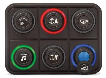 PKP-2300-SI CAN Bus Keypad (6 position  with 15 mm inserts)